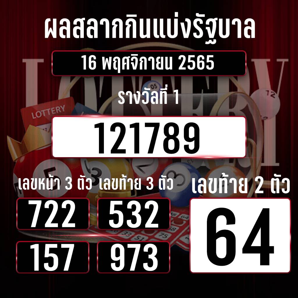 ตรวจหวย16-11-65