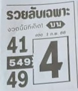 หวยรวยลับเฉพาะ 1-2-66