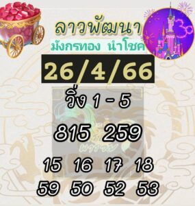 หวยลาวงวดนี้ 26-04-66