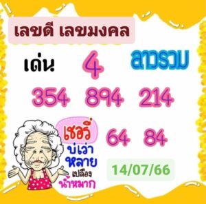 หวยลาววันนี้ 14-07-2566