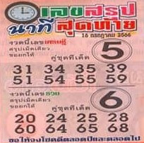 เลขสรุปนาทีสุดท้าย 16-7-66