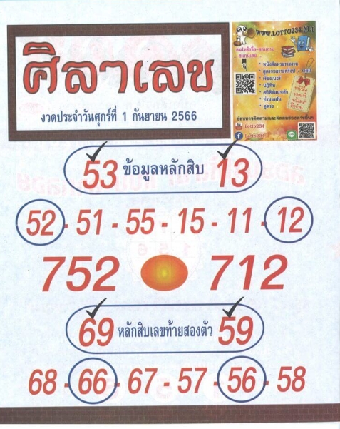หวยศิลาเลข 1-9-66