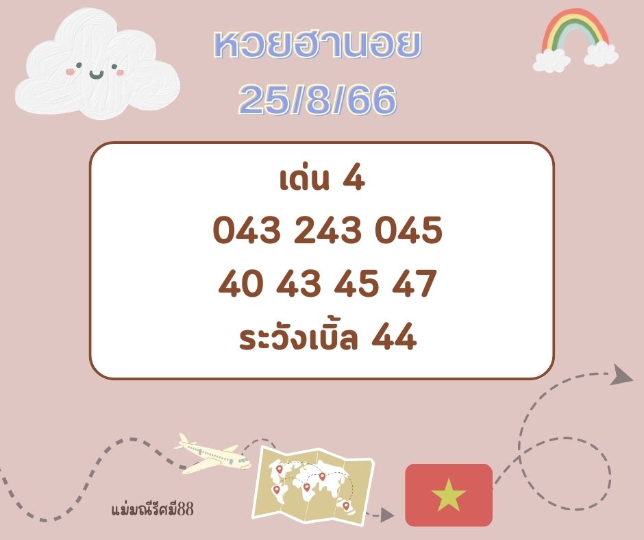 หวยฮานอย 25-8-66