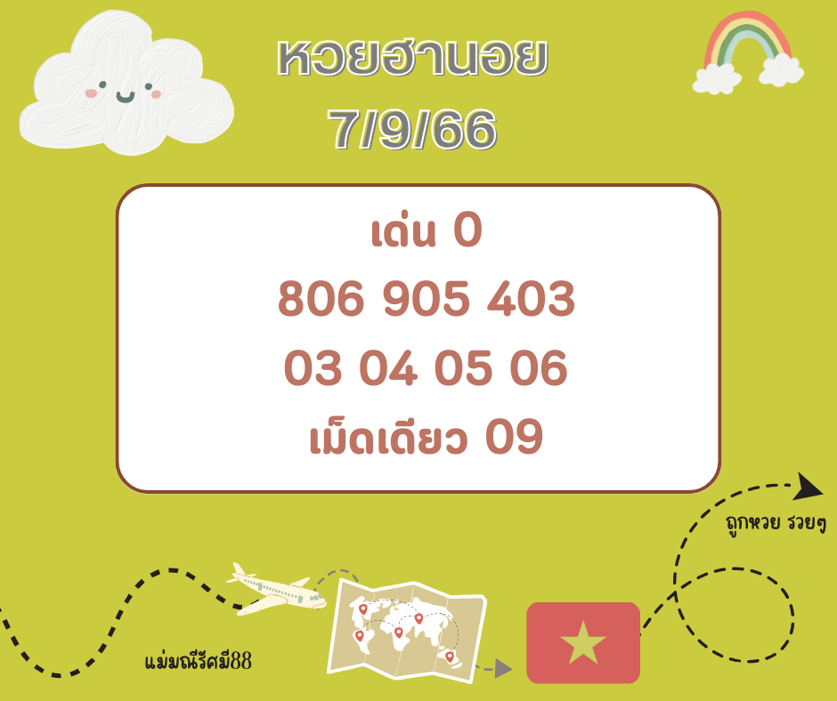 หวยฮานอย 7-9-66