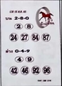หวยม้านำโชค 16-10-66