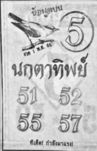 หวยนกตาทิพย์ 1-11-66
