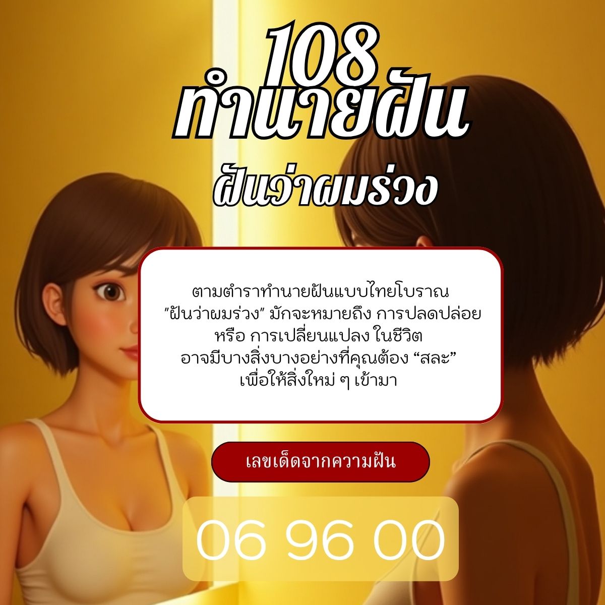 ฝันว่าผมร่วง