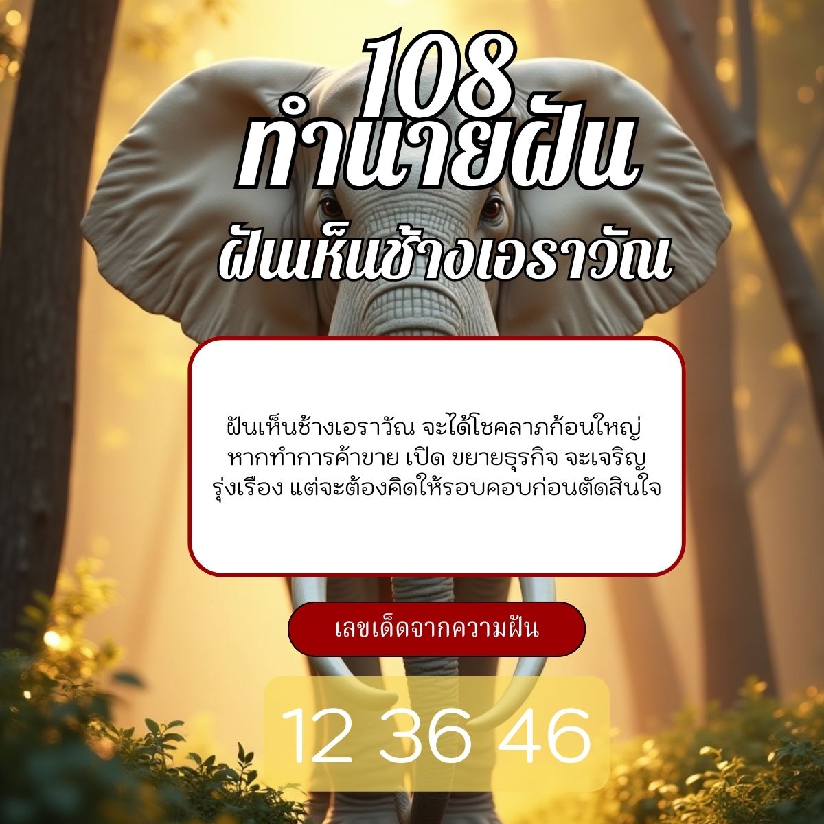 ฝันเห็นช้างสามเศียร
